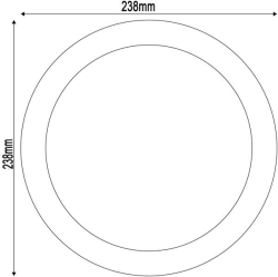 LED svítidlo IP44 18W 4000K kulaté