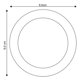 LED svítidlo podhledové 4W 4000K kulaté plast