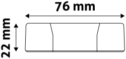 LED svítidlo podhledové 18W 3000K kulaté plast 